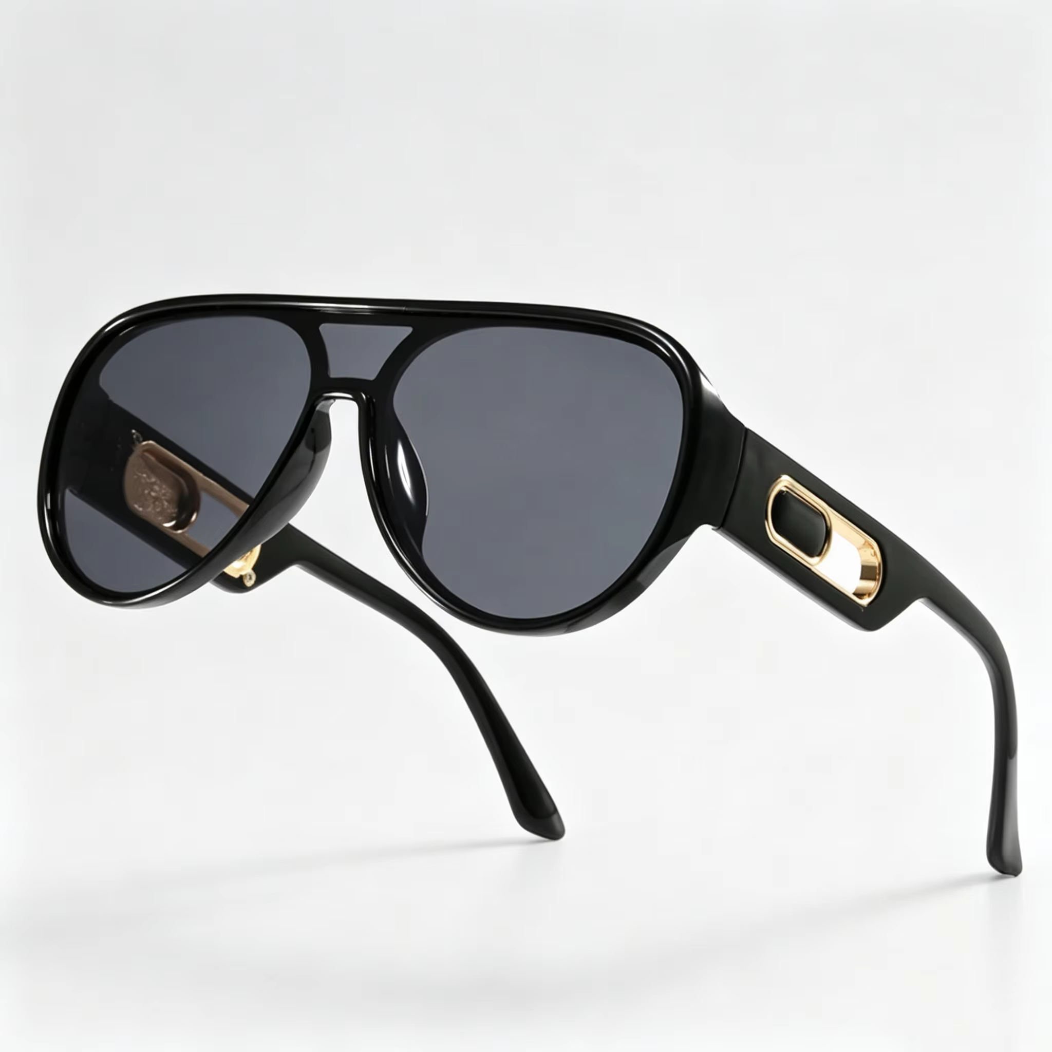 Men Women Retro Pilot Aviator Sunglasses Uv400 Oversized