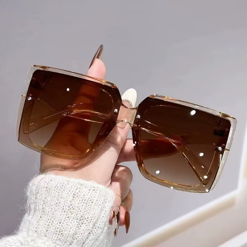 Oversized Square Sunglasses Women Luxury Designer Sun