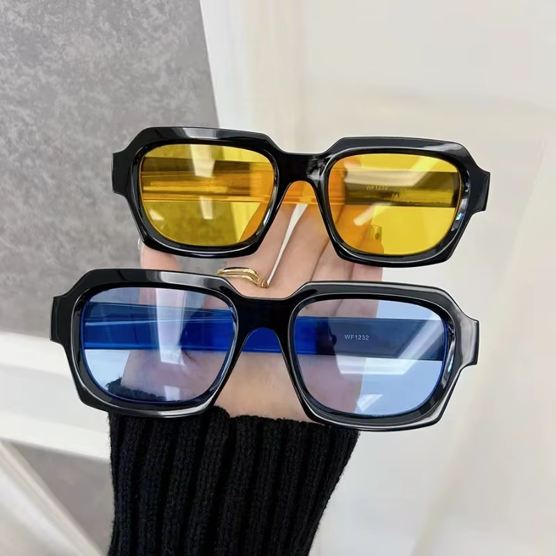 Retro Round Sunglasses Women Men Vintage Cool Square Sun