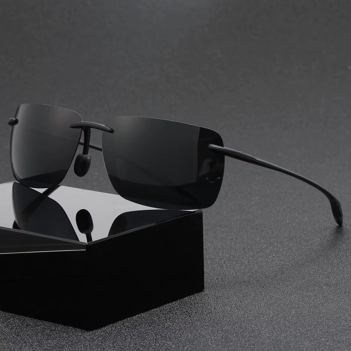 Polarized Sports Cycling Sunglasses Frameless Lightweight