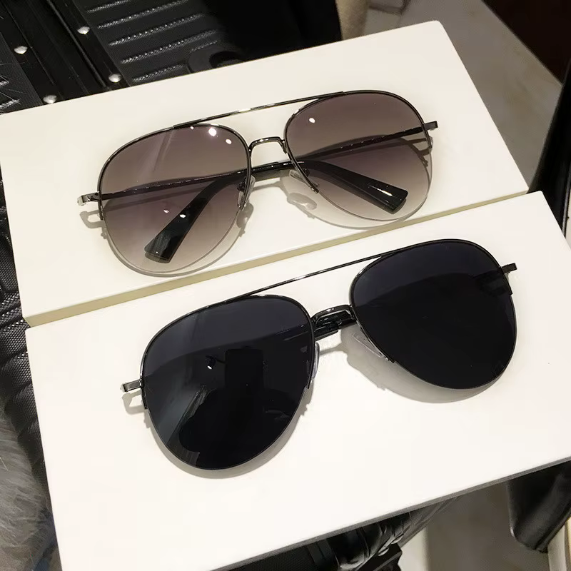 Classic Sunglass Aviator Metal Frame Outdoor Sports Anti-uv