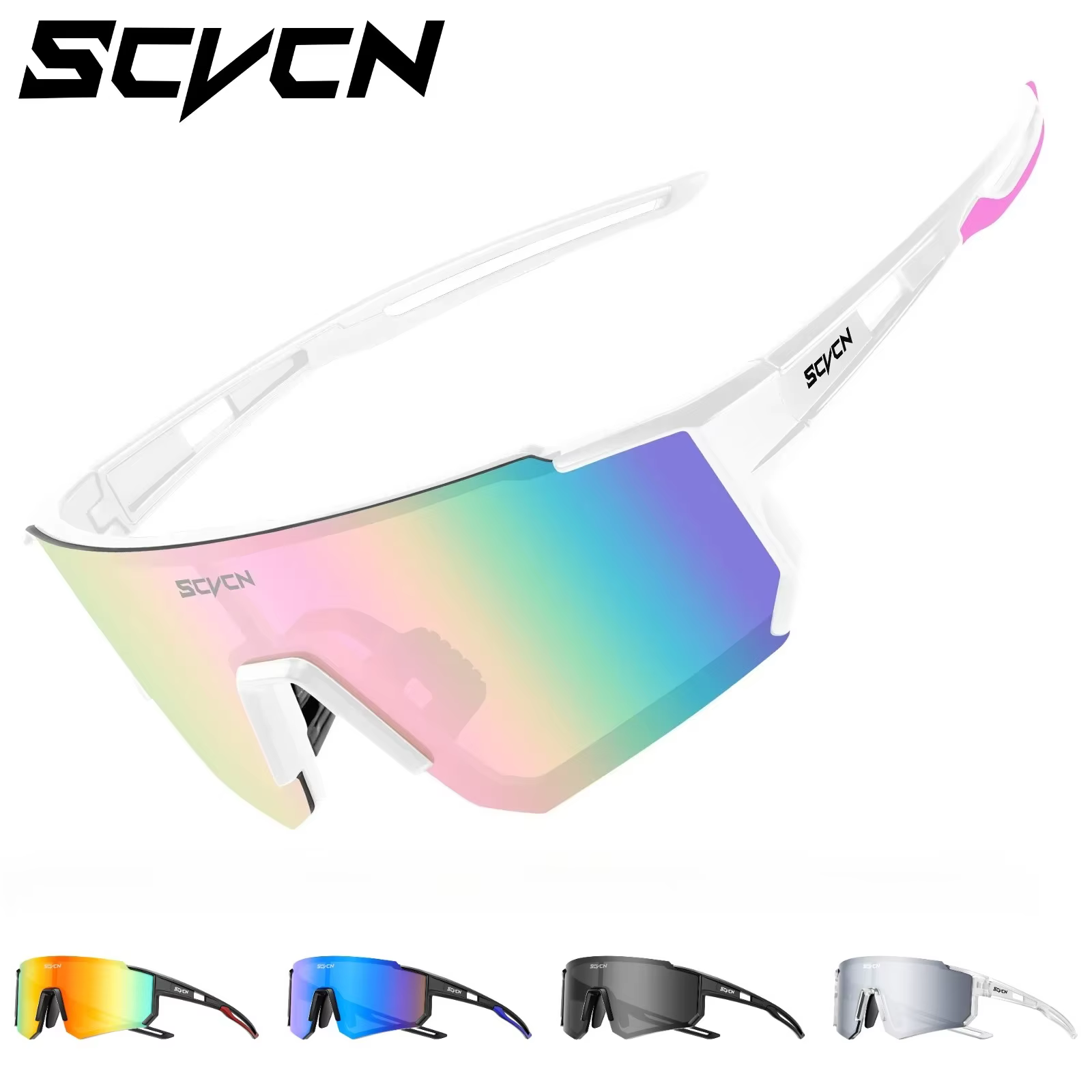 Scvcn Sunglasses Sport Cycling Glasses Bike Bicycle Hiking