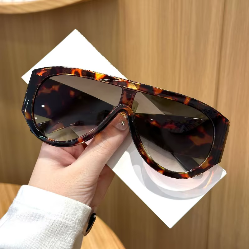 One Lens Sunglasses Men Shield Aviator Style Uv400