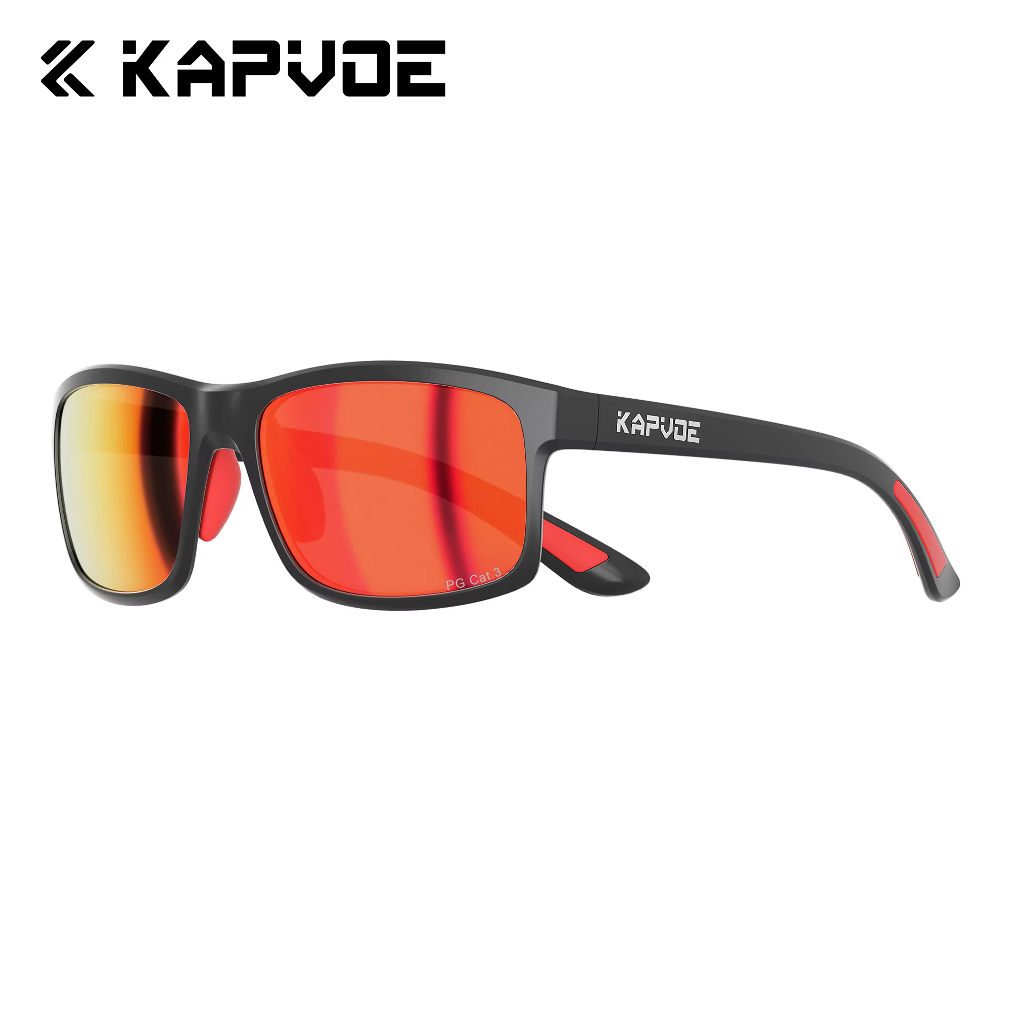 Kapvoe Uv400 Anti-glare Polarized Cycling Sunglasses Men