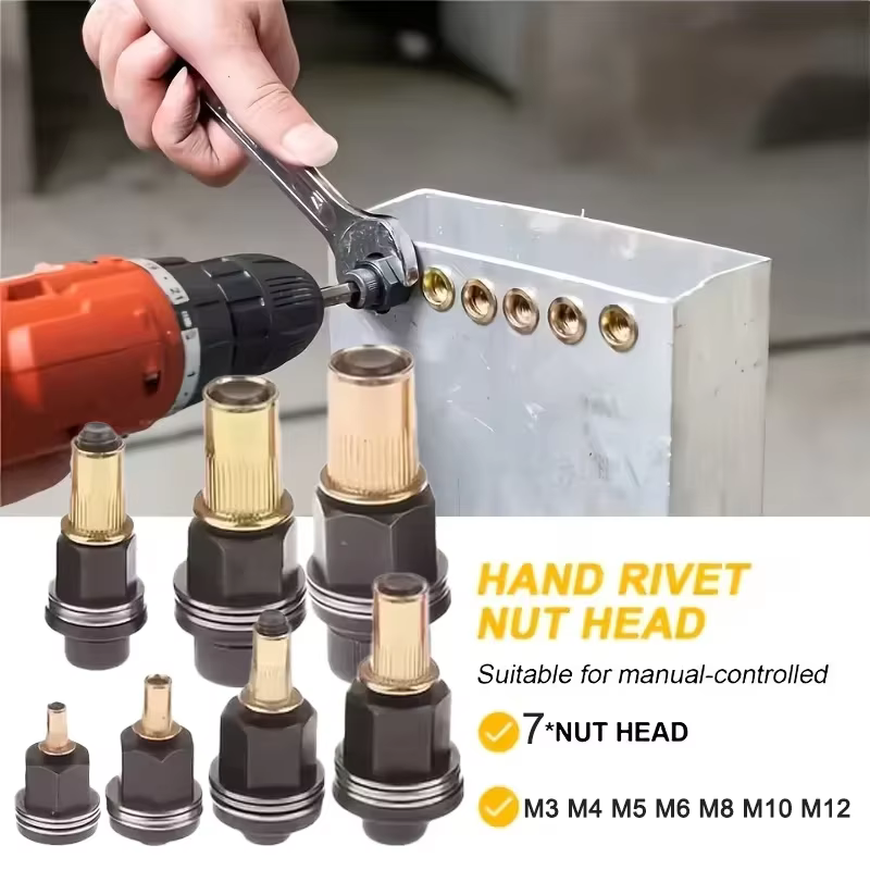 ,bag Hand Rivet Nut Manual Riveter Tool Kit for Nuts M4-m12