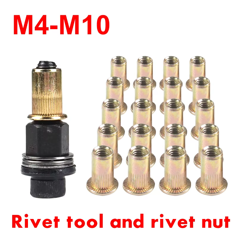 + Hand Rivet Nut Manual Riveter Nut Tool Accessory for Nuts