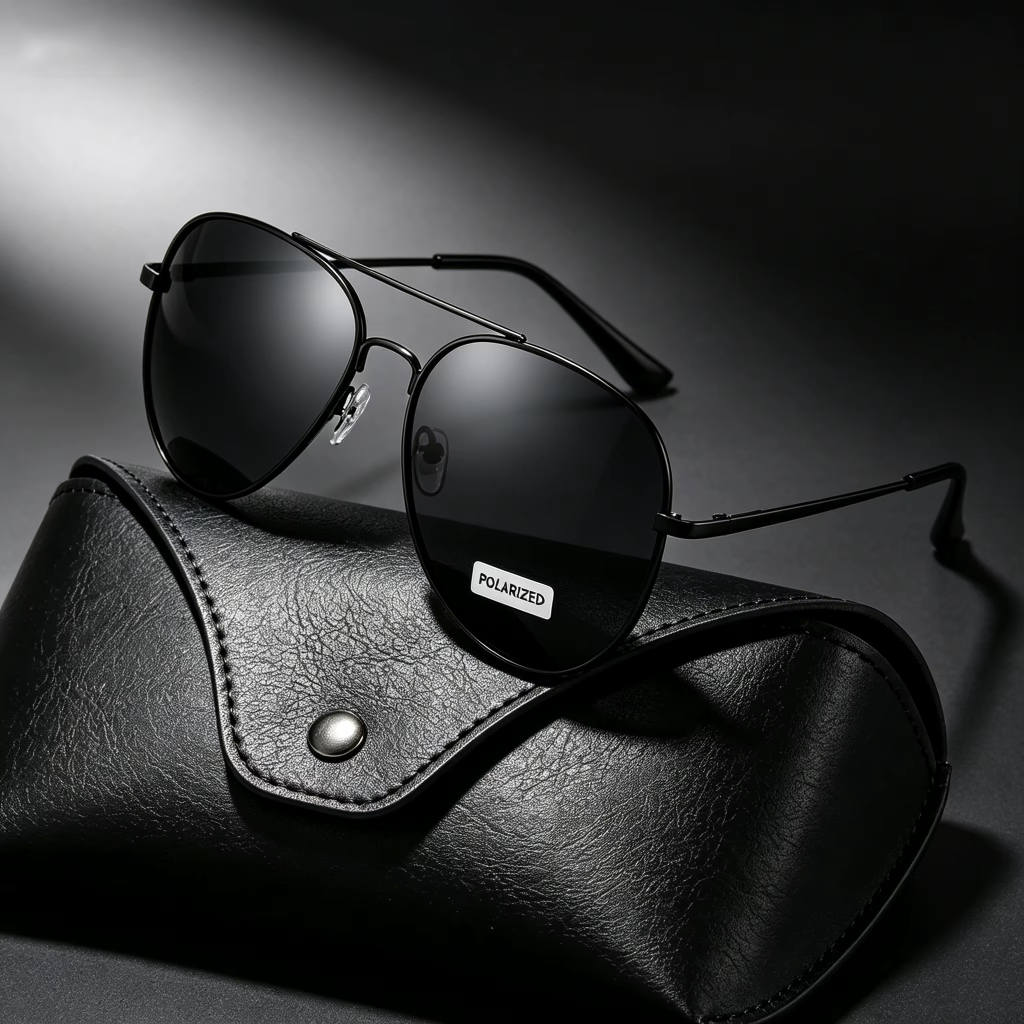 Classic Pilot Polarized Sunglasses Women Double Bridge