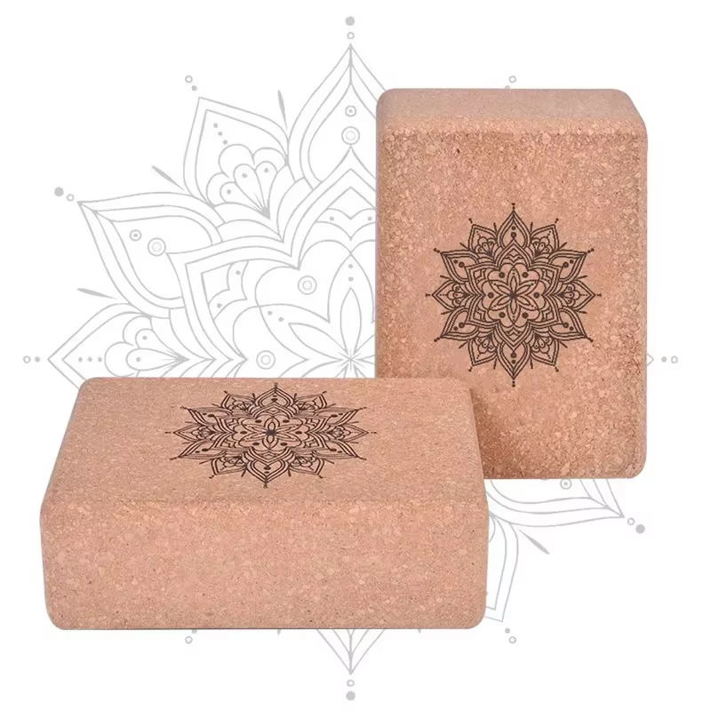 Cork Yoga Block Eco-friendly Natural Cork Bricks Non Slip
