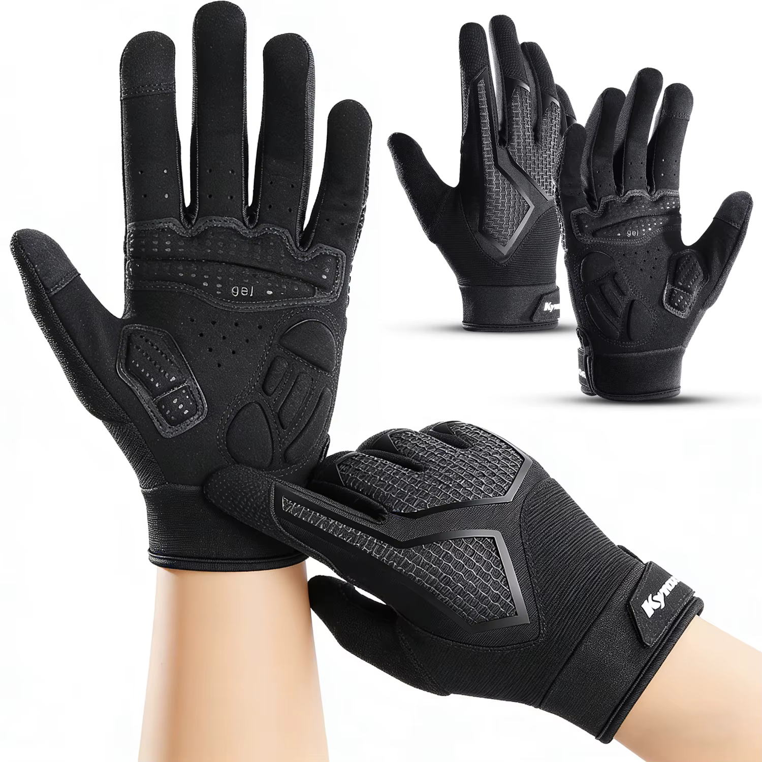 Long Finger Non-slip Shock-absorbing Cycling Gloves Spring