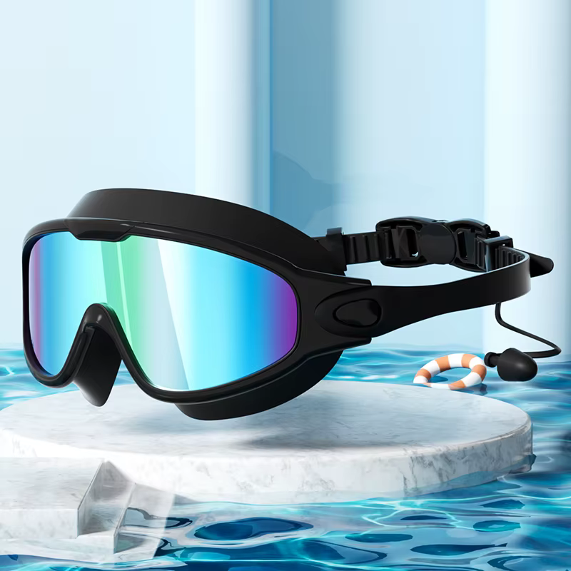 Adult Swimming Goggles Wide View Anti-fog Uv Protection