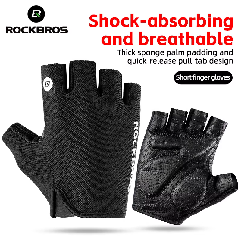 Rockbros Bike Gloves Half Finger Summer Breathable