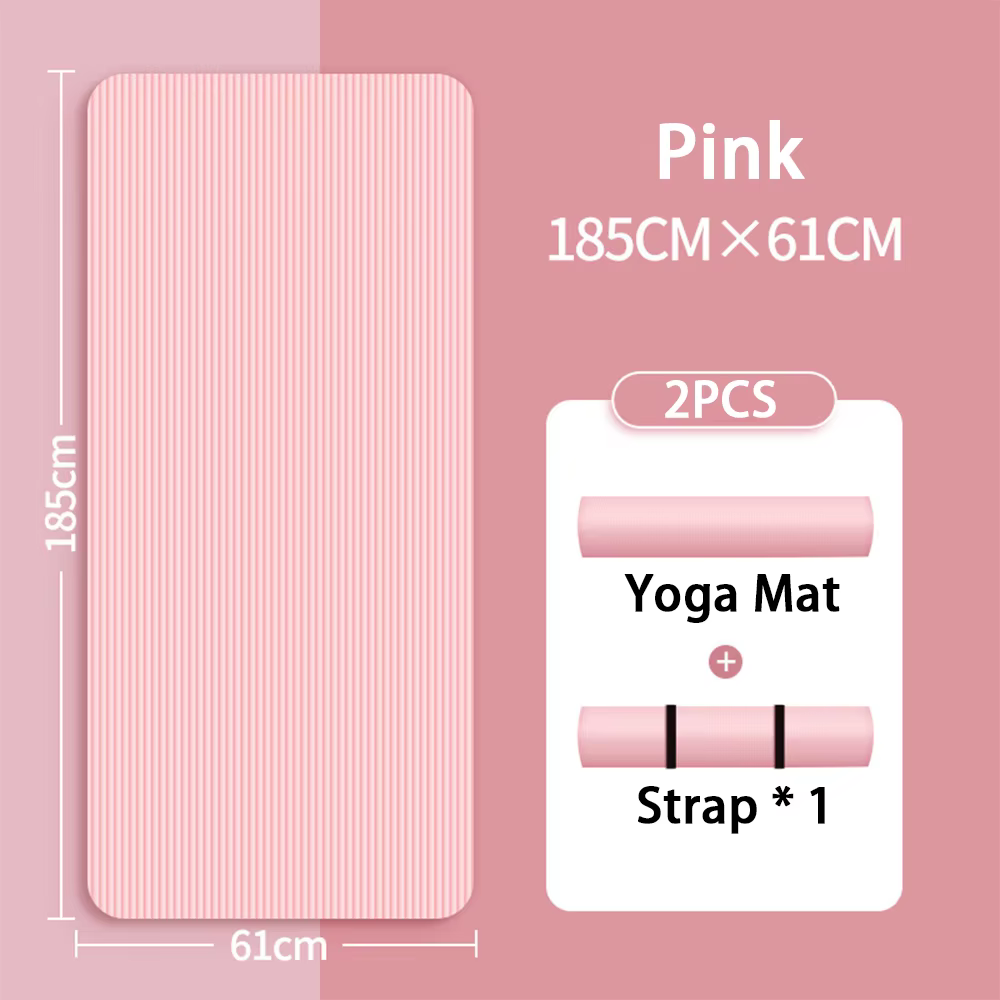 Nbr Yoga Mat Anti Slip Thickened Style for Beginners