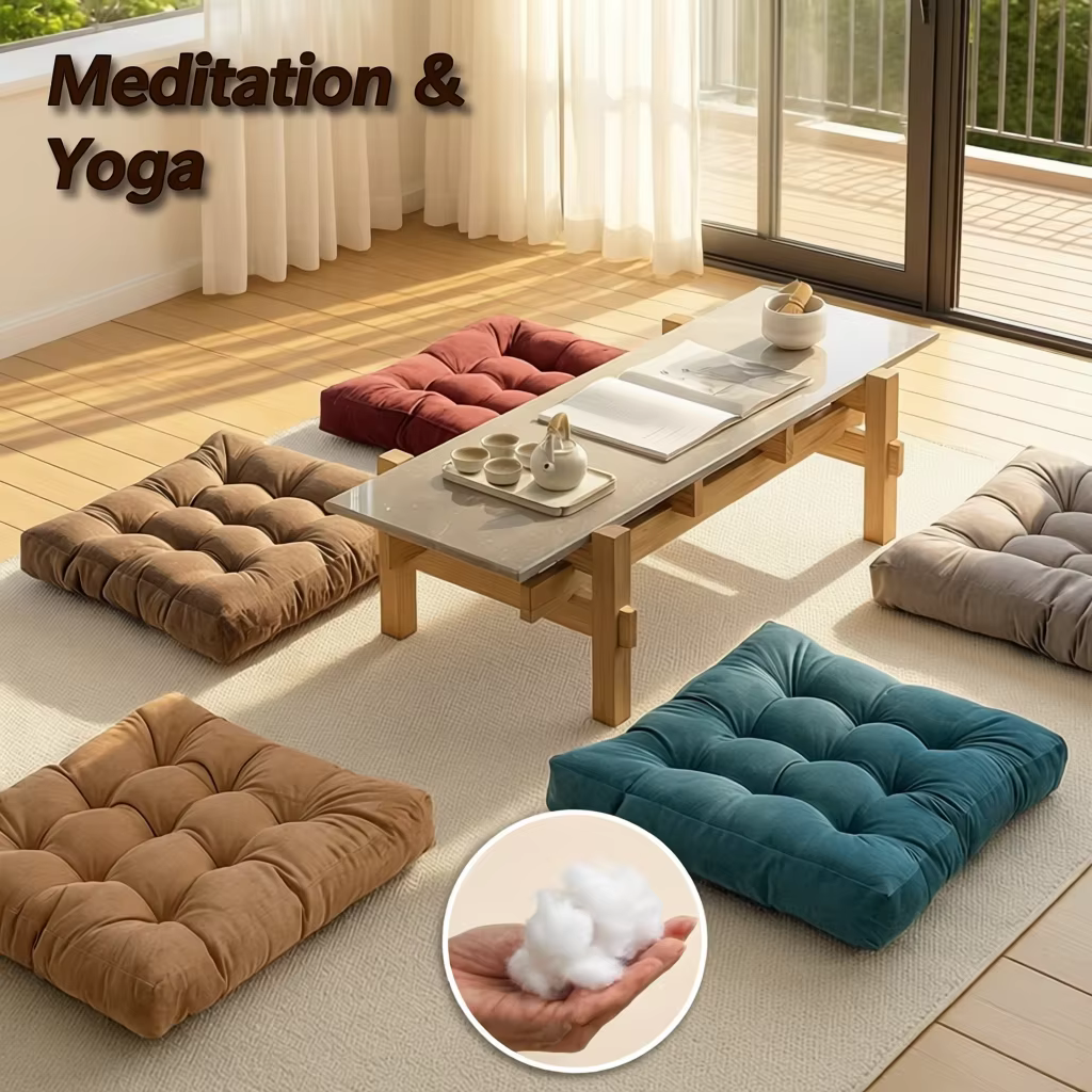 Floor Pillow Square Floor Seating Pillow Cushion Meditation