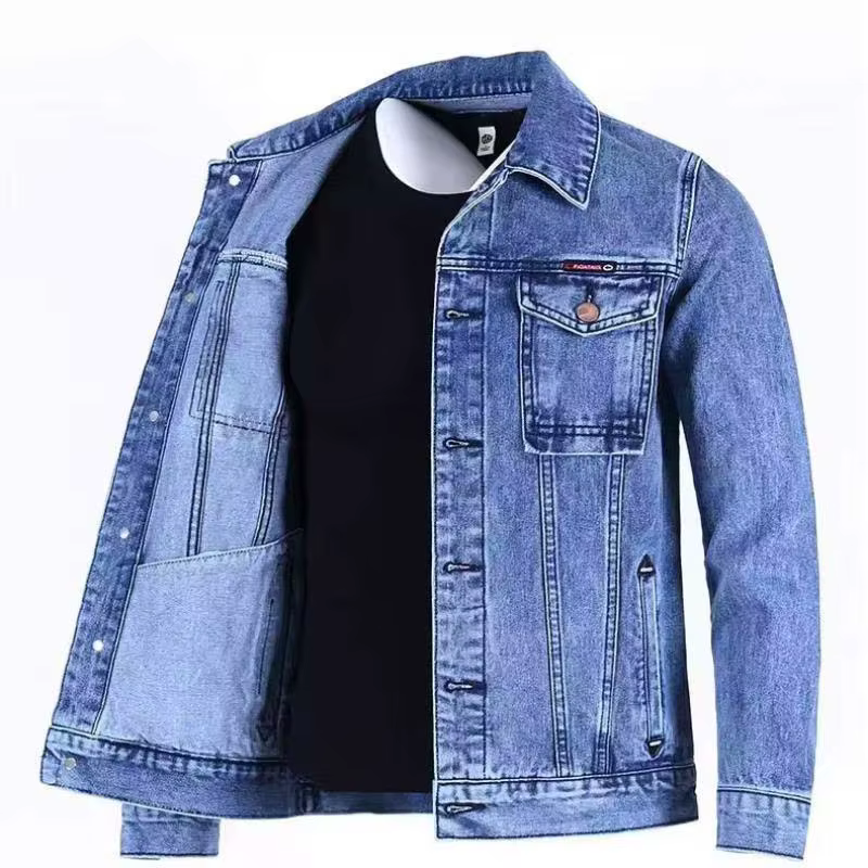 Unitim Spring American Heavy Denim Men Workwear Coat Male