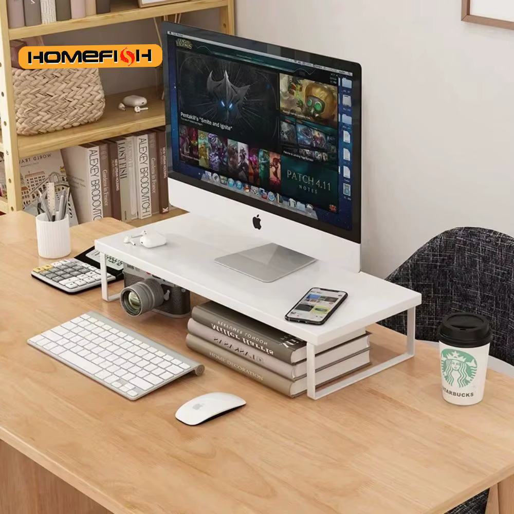 Computer Monitor Elevated Monitor Base Home Office Storage