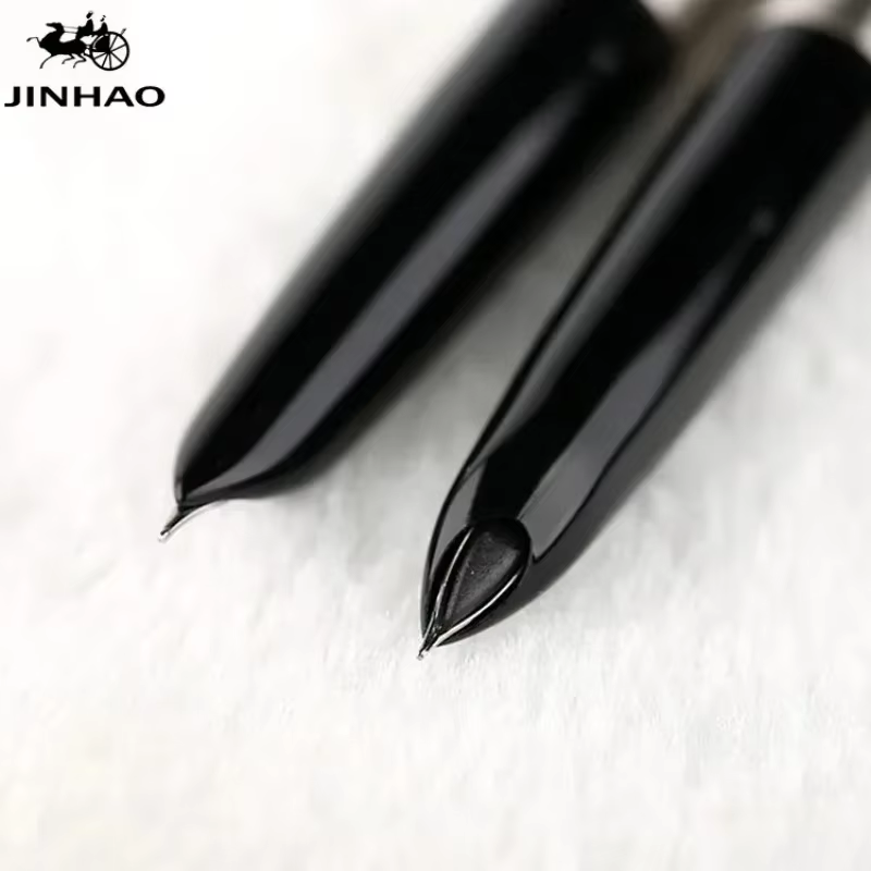 Jinhao Pure Silver Steel Fountain Pen with Extra Fine Nib