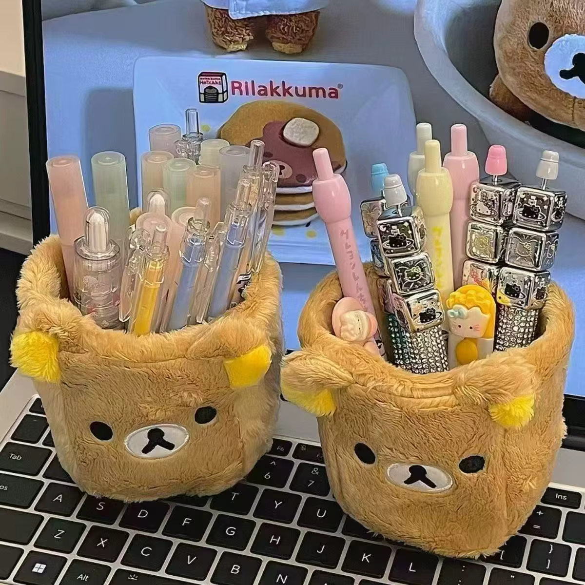 Plushes Pencil Holder Cosmetics Pen Container Kawaii Desk