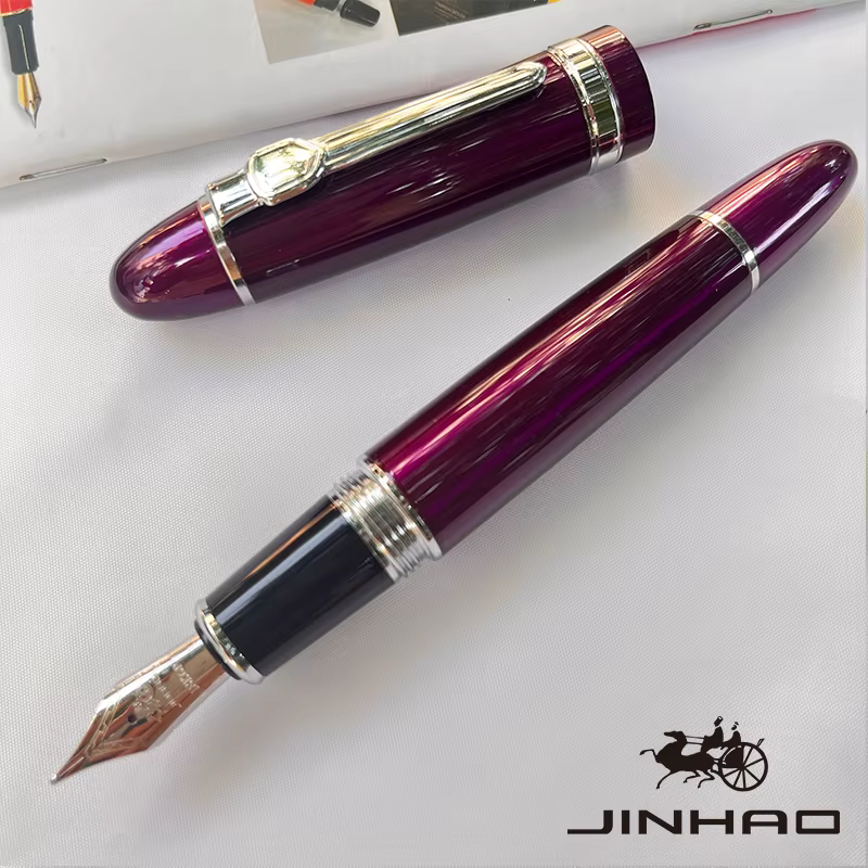 Jinhao Classic Design Silver Trim Calligraphy Iridium