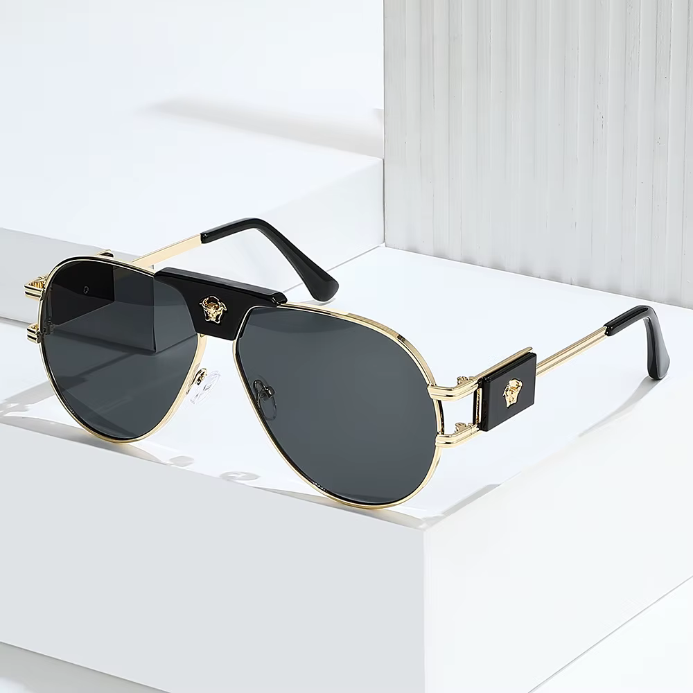 Classic Aviation Sunglasses Women Brand Designer Cattle