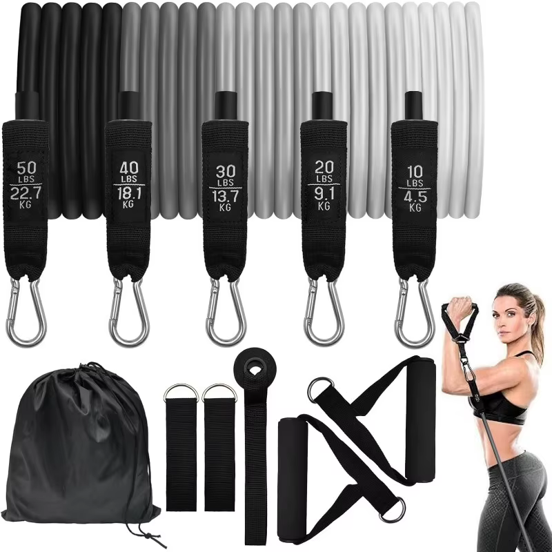 100,150, Resistance Bands Set for Working Out, 5-level