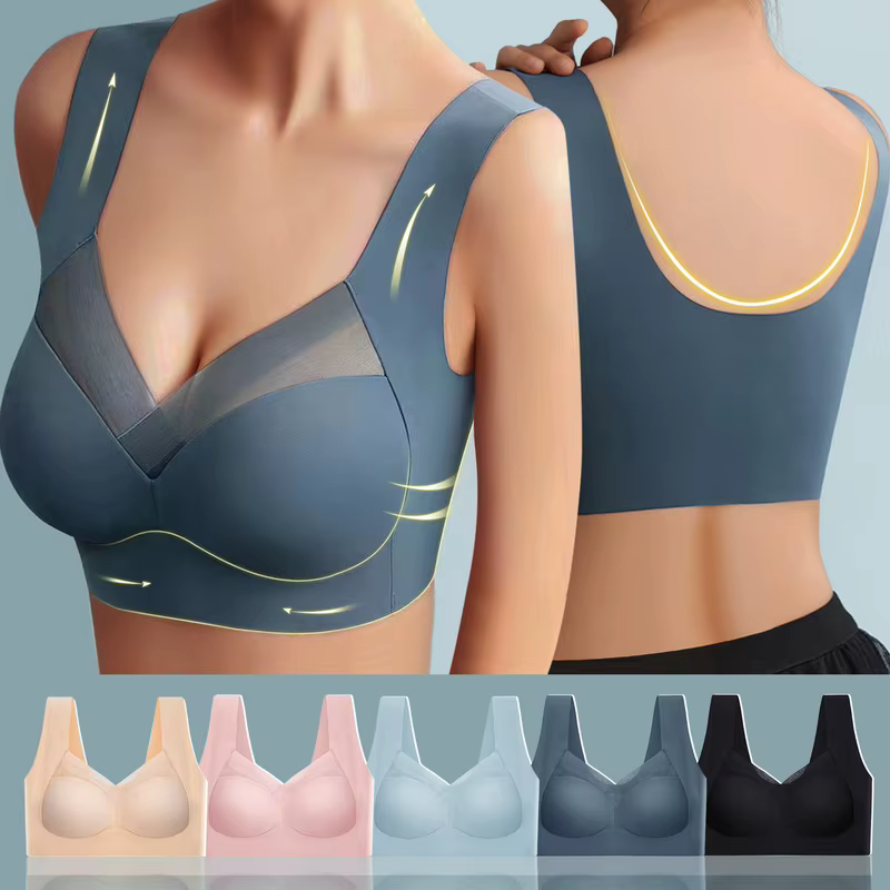 Eur,usa Size Women Breathable Sports Bra Inner Support Push