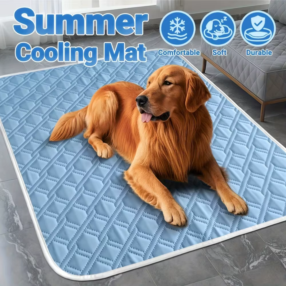 A Pet Cooling Pad Ceiling Washable and Anti Slip Bottom