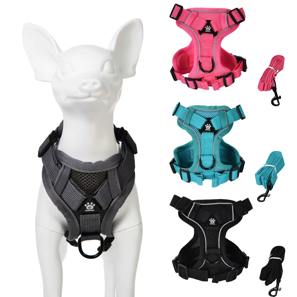 Dog Harness Leash Set for Small Medium Dogs Cat Hiking