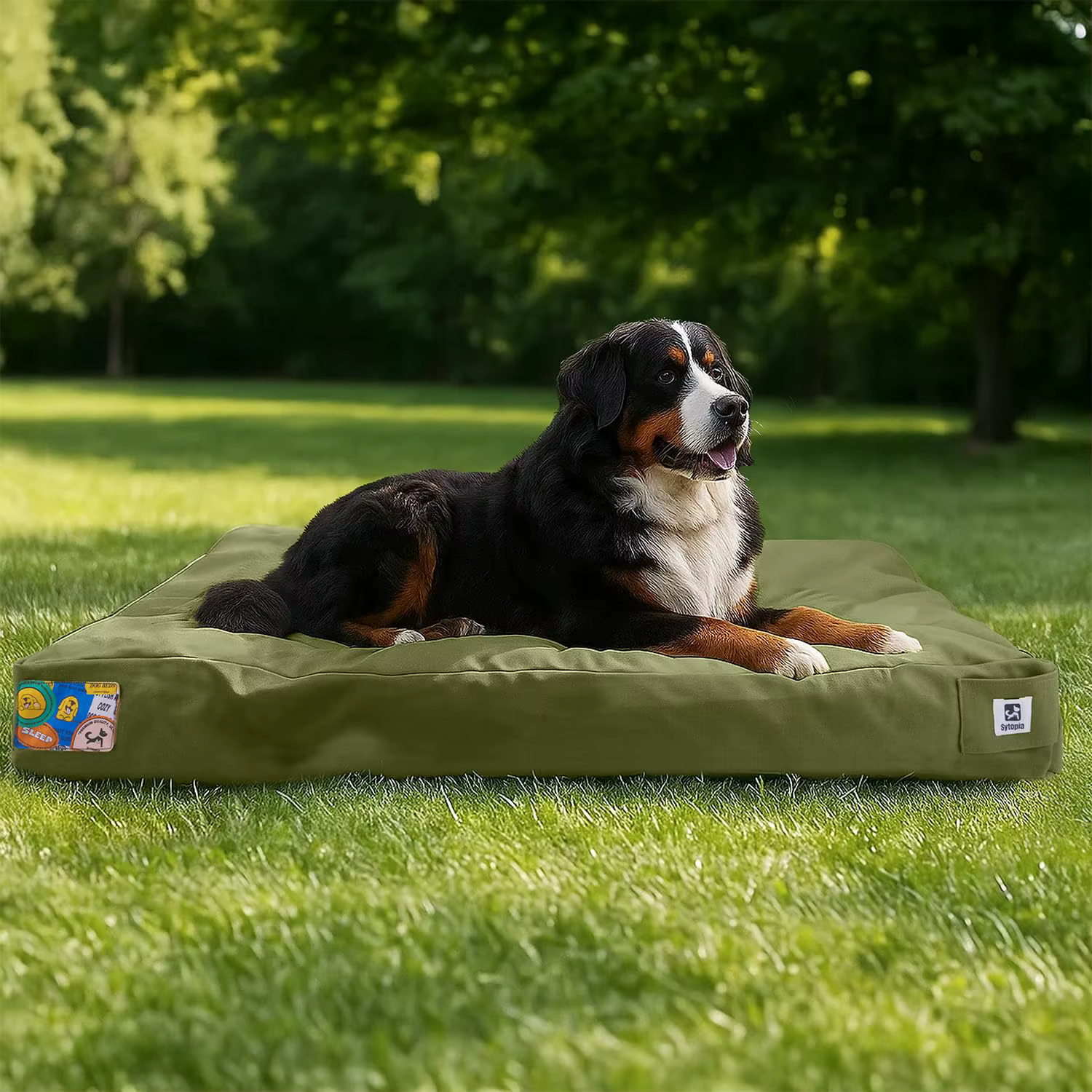 Indestructible Canvas Outdoor Dog Bed for Extra Large Dogs